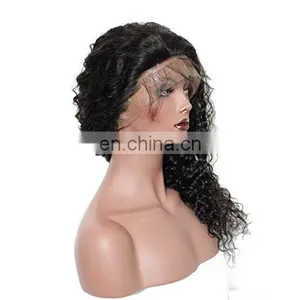 Best Quality 180%Density Unprocessed Cheap Brazilian Front Lace Wig 100 Percent Human Hair Wigs thumbnail-4