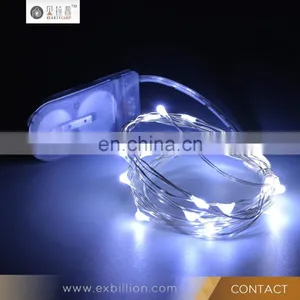 20 LED Battery Operated Micro Fairy Lights With Silver Wire by Festive Lights (White) thumbnail-4