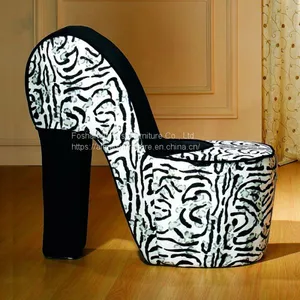 Modern Creative Design Colorful Shoe Shaped Furniture High Heel Shoe Chair thumbnail-3