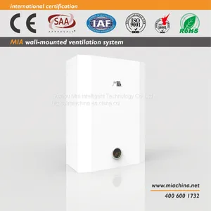 180 Cmh Wall Mounted Home Energy Recovery Ventilation System Heat Recovery Recuperator Air To Air Heat Exchanger System For Home thumbnail-1