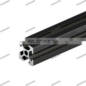 SHENGXIN v Slot 20x40 40x40 2020 Black Industry Extruded Aluminium Frames c Extrusion Profile Powder Coated for Industry India thumbnail-1