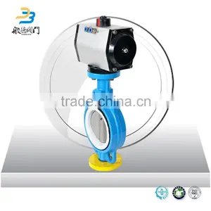 DN40-800 Cast Iron Wafer Connection Pneumatic Butterfly Valve With Prices thumbnail-5