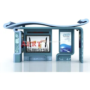 Campus Heating Seat Bus Stop Sign Antique Bus Stop Sign Light Box Customization thumbnail-4
