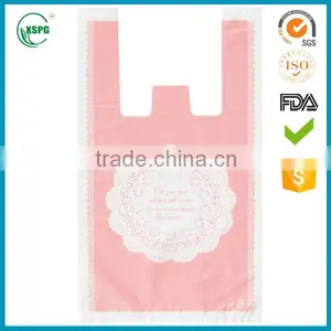 Custom Printed Plastic T Shirt Bag for Supermarket Quality Choice thumbnail-2