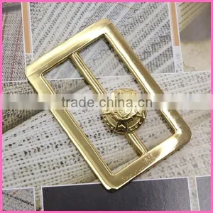 Gold Color Simple Metal Belt Buckle thumbnail-1