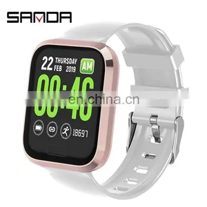 SANDA P30 Custom Message Reminder Heart Rate Monitor Oem Android Smart Watch for Ladies thumbnail-1