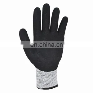 HPPE Cut Resistant CE Level 5 Cheap pu Palm Coating Anti-cut Gloves thumbnail-4