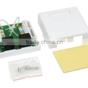 Double Port Cat.5e RJ45 Surface Mount Box thumbnail-1