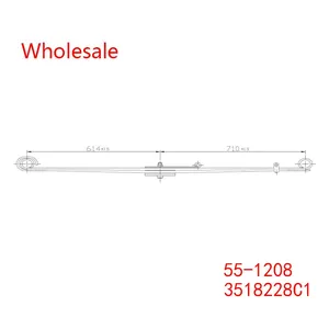 3518228C1, 55-1208 Heavy Duty Vehicle Front Axle Wheel Parabolic Spring Arm Wholesale For Navistar thumbnail-2