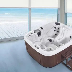 Manufacture Whole Sell Chinese Hot Tub 4 Seater Hot Tubs Outdoor Spa Bathtub thumbnail-5