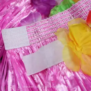 Kids 30cm Hula Skirts - Flower Decor for Tropical Beach Party Performance thumbnail-4