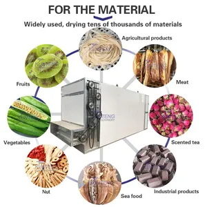 Continuous Mesh Belt Pinellia Ternata Cornus Officinalis Seaweed Bamboo Shoots Tea Drying Machine thumbnail-4