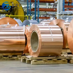 99.9% Pure Copper Coil C11000 Copper Strip for Water Heater thumbnail-1
