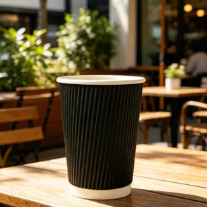 Compostable Bagasse Eco-Friendly Disposable Hot Beverage Cups thumbnail-4