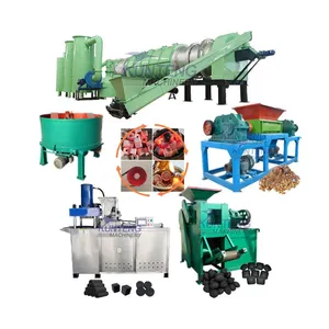 Biochar Briquettes Making Machine Coconut Coal Machine Full Line Charcoal Production Equipment EPC thumbnail-1