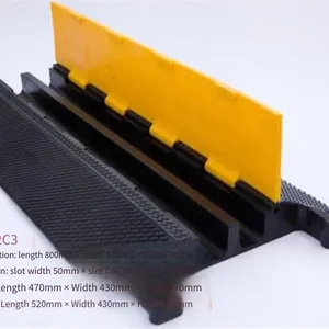 Jiulei Brand Jl-xc-2c3, Road Surface Cable Cover Plate, Dimensions: Length 800mm × Width 430mm × Height 70mm, Inside the Groove: Groove Width 50mm × Groove Height 50mm × 2 Wire Grooves thumbnail-1