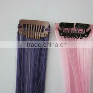 Popular Single Clip in Hair Extension 100% Brazilian Human Hair thumbnail-1
