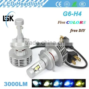 NO Fan Design G6 LED Headlight 6000lm Hi/lo Beam Motor h4 28w Led Headlamp Kit With Two Years Warranty thumbnail-4