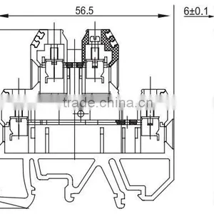 SEK-4/2*2 Double Level Inter Connection Terminal Block thumbnail-6