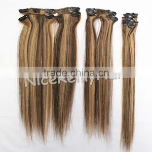Wholesale High Quality Inch Clip-in Human Hair Extensions 100% Human Hair Best Selling thumbnail-1