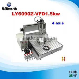 China Hot-sale Rotary Axies 6090 4 Axis Cnc Router With 1.5kw Spindle for Assembled & Tested Well thumbnail-1