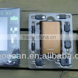 Hot Sale Portable Mobile Phone Power Bank 6000mAh X8 thumbnail-1