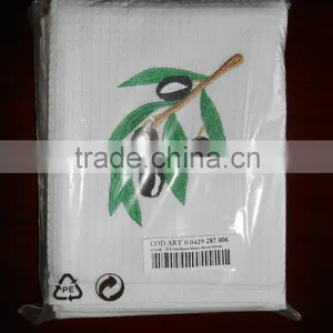 Cotton Waffle Tea Towel Embroidery Logo thumbnail-1