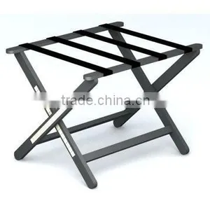 Foldable Wooden Hotel Luggage Rack thumbnail-1