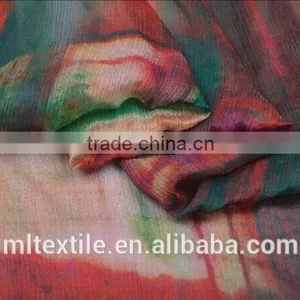 Woven Silk Chiffon Fabrics 100% Natural Printed Silk Chiffon Fabric thumbnail-3