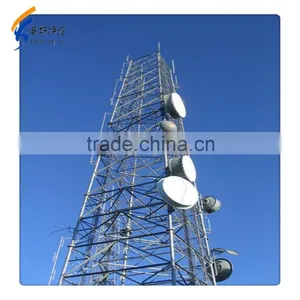 High Quality Galvanized Microwave Telecommunication Tower thumbnail-2