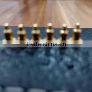 Gold Plated Brass Spring Loaded Pogo Pin Battery Connectir for Electronics Test Machine thumbnail-5