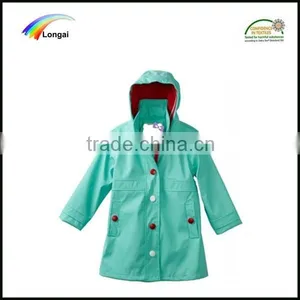 Durable Raincoat PU Waterproof Children Raincoat Jacket Rainwear thumbnail-1