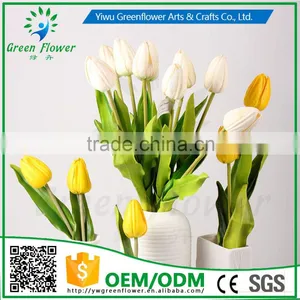 2016 Wholesale 20" Latex PU Artificial Flowers Real Touch Bouquet For Wedding Bridal Decor Display Flower thumbnail-5