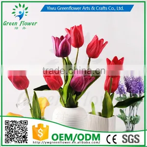 2016 Wholesale Latex 20" PU Artificial Flowers Real Touch Wedding Bridal Decor Display Flower thumbnail-4