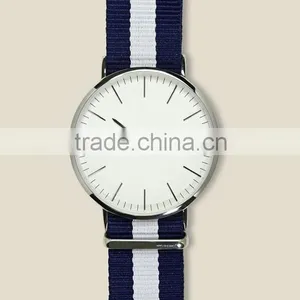 Ultra-thin Slim Case Top-selling Watch, Fancy Nylon Strap Men's Watch, Japan Movement Stainless Steel Back Men's Watch thumbnail-3