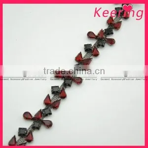 New Design Rhinestone Chain Trimming for Clothes Accessories WRC-092 thumbnail-1