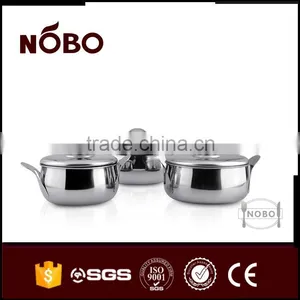 NOBO 3 Sets Stainless Steel Industrial Cooking Pot,FACTORY SUPPLY thumbnail-4