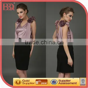 Cheap Fashion Women Office Short Daily Uniform Dresses thumbnail-1