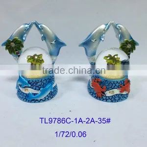 Polyresin Dolphin Snow Globe Item thumbnail-1