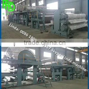 2100mm Waste Carton Box Pulping Kraft Corrugated Paper Making Machine thumbnail-1