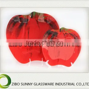 Hot Sale!dinner Plate Glass Apple Dish thumbnail-2