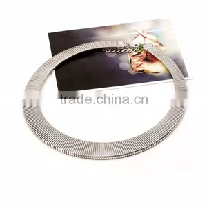 Wholesale Big Gold Stainless Steel Choker Chocker Necklace Jewelry thumbnail-5