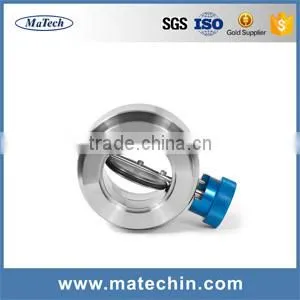 OEM Precision Sanitary Butterfly Valve For Industrial, Undercut Disc Butterfly Valves thumbnail-4