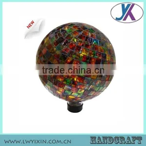 Round Shape 10" Mosaic Glass Wedding Decoration Outdoor Ball Light thumbnail-1