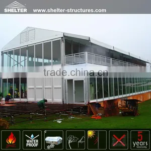20x40m Emporium Double Decker Tent With ABS Solid Wall for Sale Two-story Marquee thumbnail-1