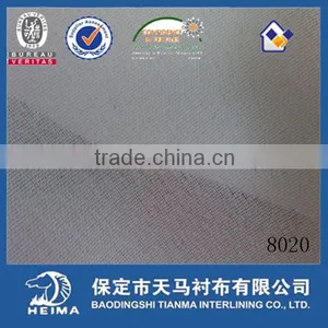 New Invisible Coating Polyester Plain Woven Fusible Interlining thumbnail-2