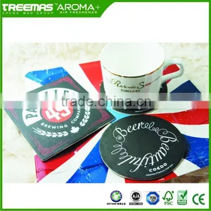 Enviromental Paper Coasters for One Time Use With Logo Printing thumbnail-3
