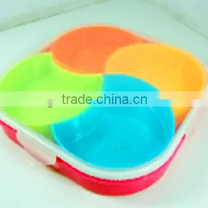 Square Divided Plastic Candy Jar With New Design for Promotion thumbnail-1