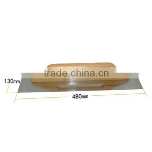 500mm Plastering Trowel With Silver Blue Wooden Handle , Cement Trowel thumbnail-3