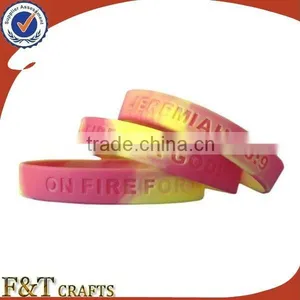Colorful Round Cheap Custom Silicon Rubber Band Bracelet With Printing Logo Quality Choice thumbnail-5